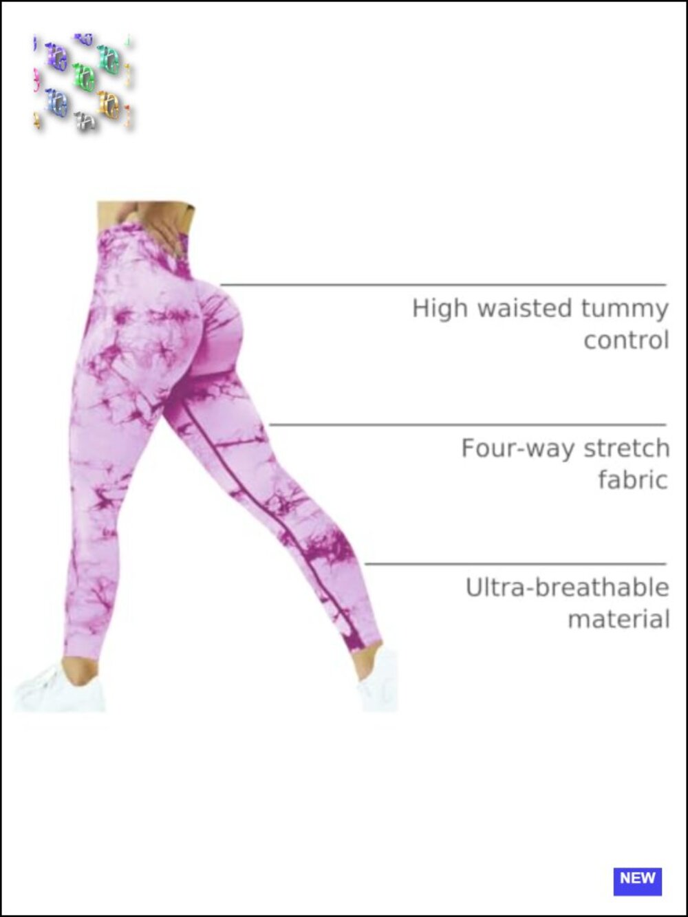 Seamless Scrunch Butt Lift Leggings High Waist Yoga Pants Tummy Control - Picture 3 of 6